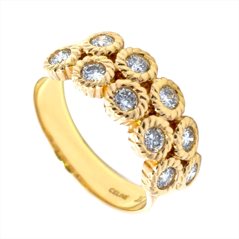CELINE 18k Gold Diamond Ring
